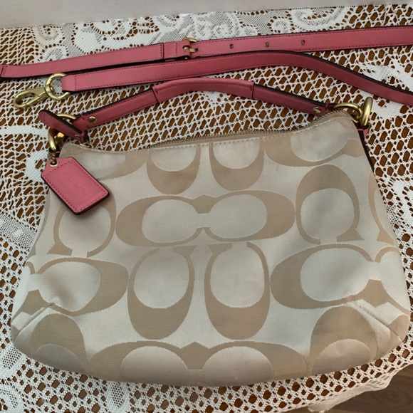 Coach Kristin Crossbody Bag, beige and pink - Picture 5 of 14
